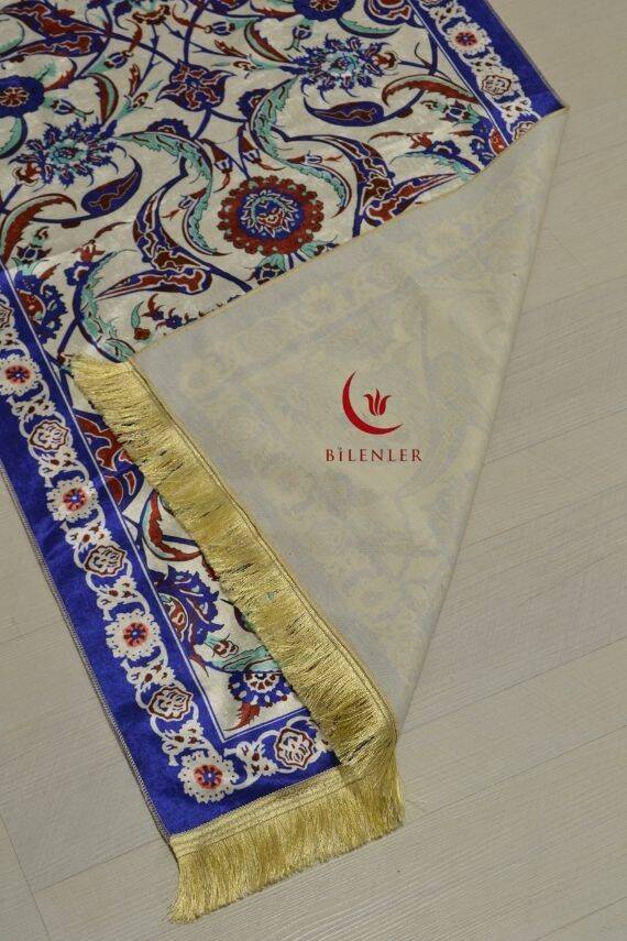 Pratik ve Taşınabilir İpek Dokulu Çantalı Seccade- ML0012 - 4
