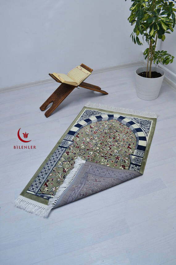 Ravza Desenli Lüks Kadife Seccade - 4