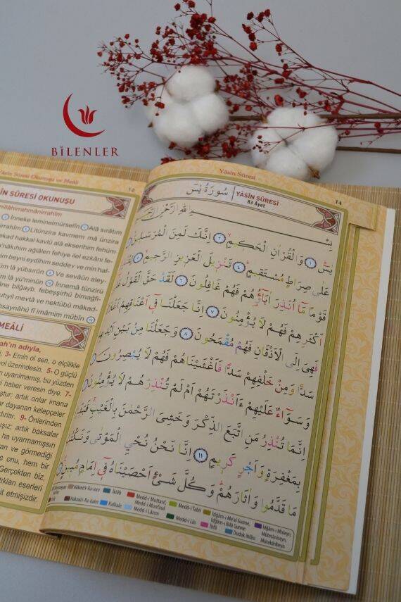 Renklendirilmiş Tecvid Kuralları ile Yasin Dua Kitabı Rahle Boy - 3