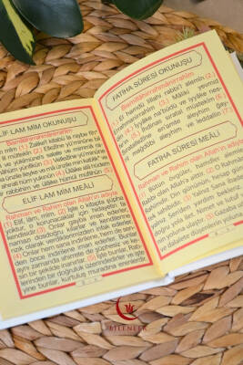 Tül Keseli İnci Tesbihli Yasin Kitabı Çanta Boy Termo Deri Kaplı Beyaz – Arapça, Türkçe Okunuşlu ve Mealli – 128 Sayfa | Hac Umre ve Mevlit Hediyeliği - 4