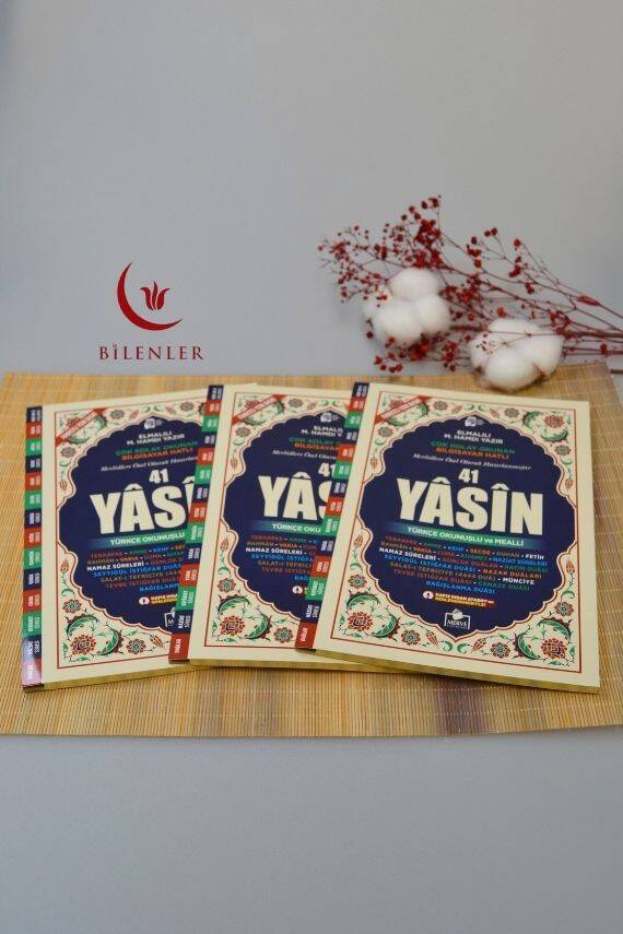 Türkçe Okunuşlu ve Mealli Bilgisayar Hatlı Çok Kolay Okunan 41 Yasin Dua Kitabı Orta Boy - 5