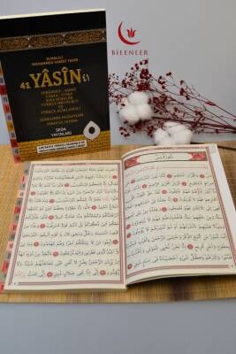 Türkçe Okunuşlu ve Mealli Kabe Desenli Yasin-i Şerif Orta Boy - 3