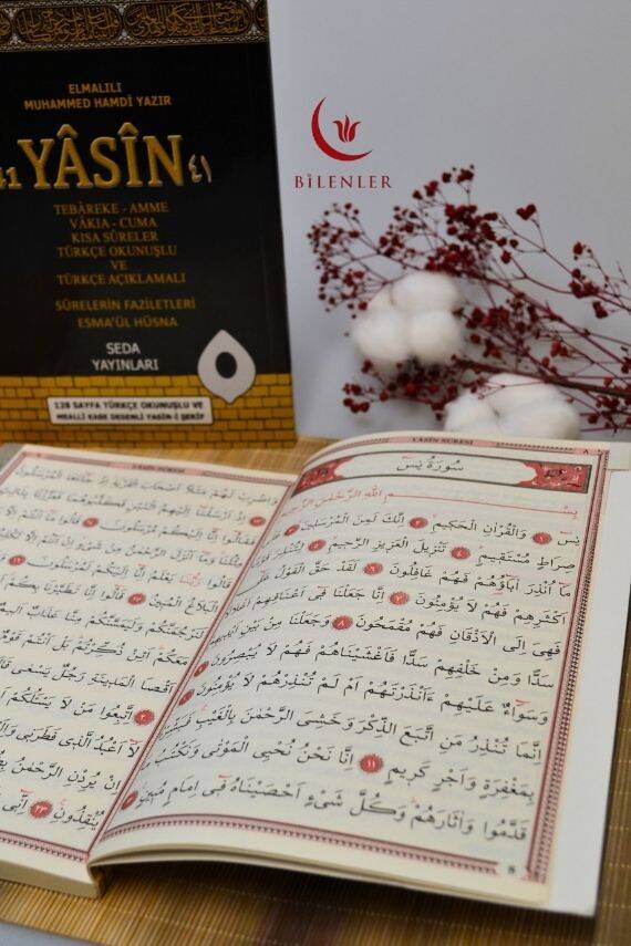 Türkçe Okunuşlu ve Mealli Kabe Desenli Yasin-i Şerif Orta Boy - 4